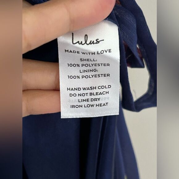 NWT Lulus Blue Floral Print Maxi Dress - Picture 8 of 13